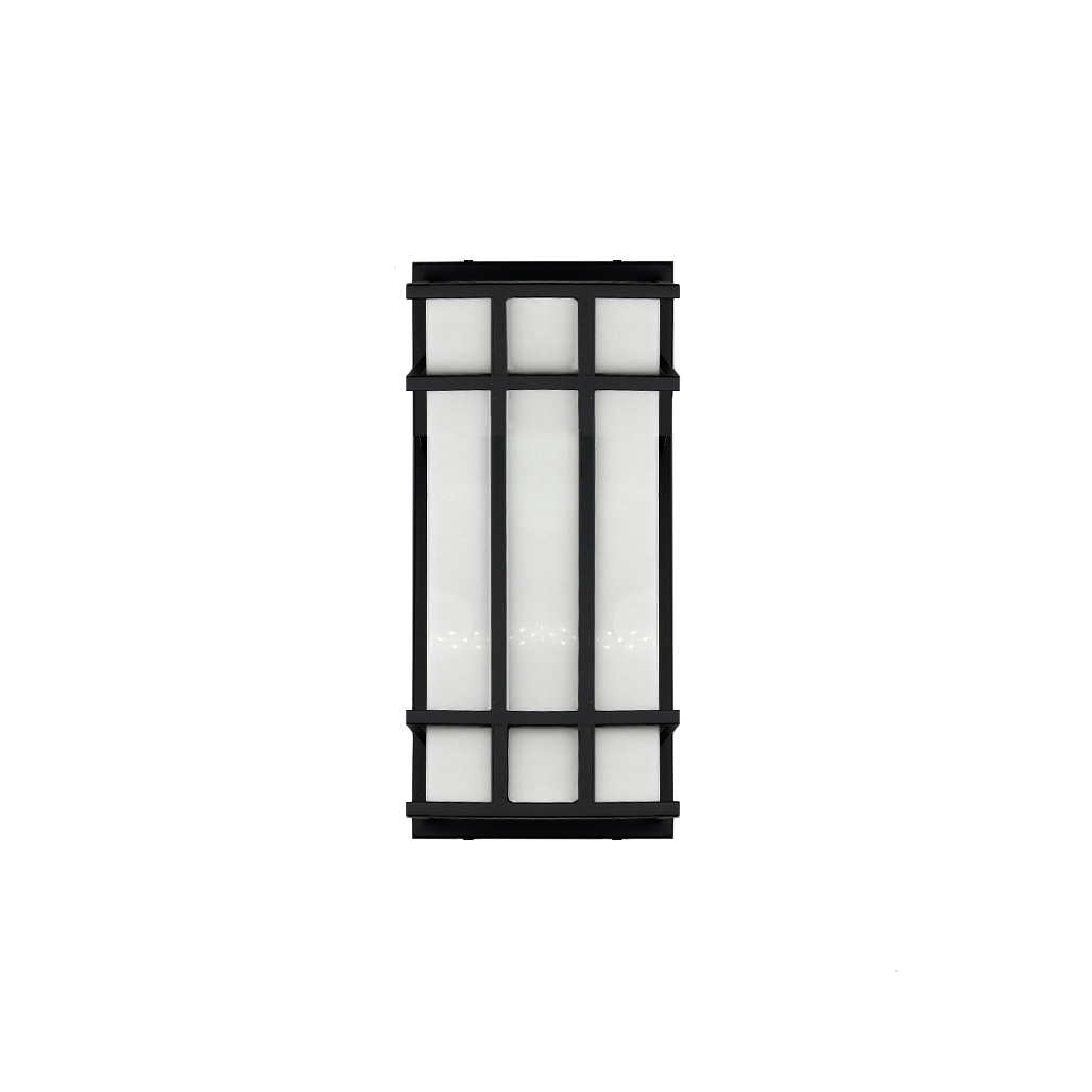 Extra Large Outdoor Wall Mount - Textured Black Acrylic Lens