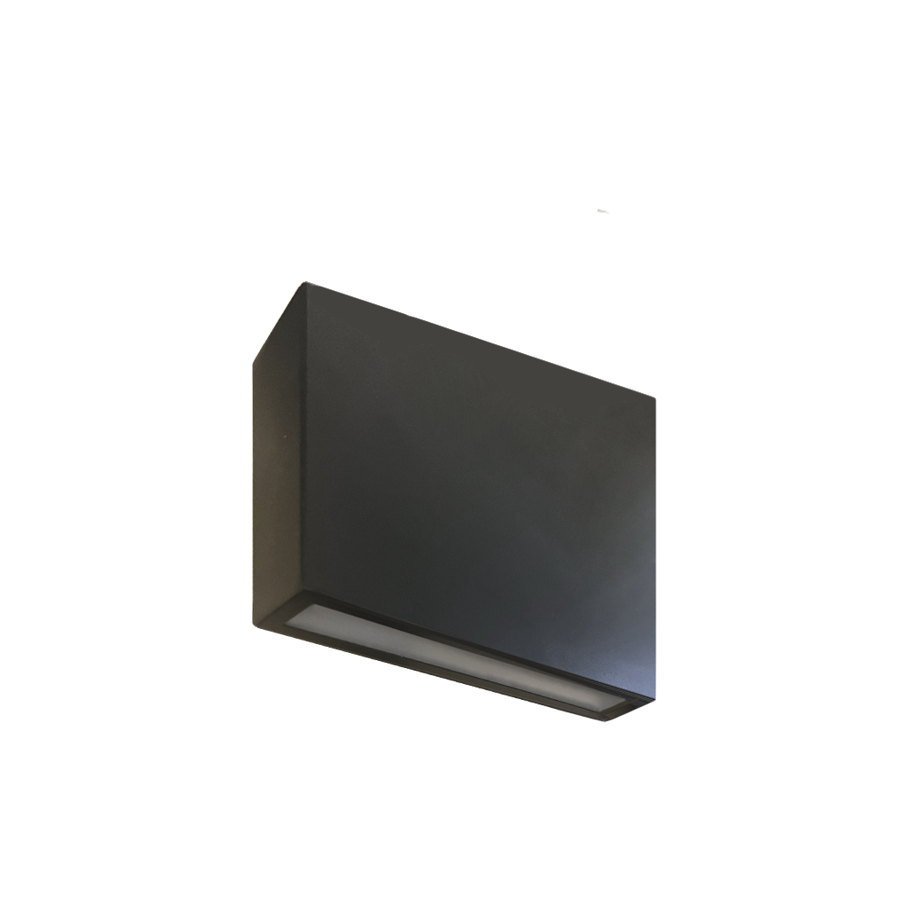 9" Flat LED Outdoor Wall Mount - Dark Bronze 20W Up/Down
