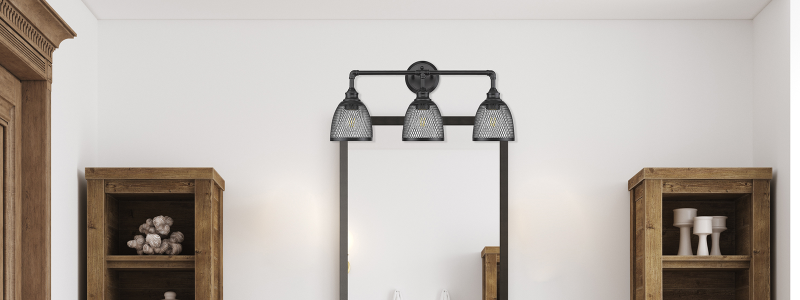Explore the Amara Collection from HOMEnhancements today and enhance your bathroom or powder room with lighting that blends industrial charm with sophisticated design.