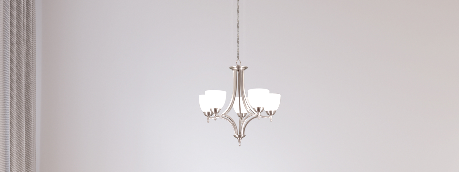 The Dallas Collection from HOMEnhancements brings sleek sophistication to your bathroom or vanity space with its beautifully designed brushed nickel vanity lights. 