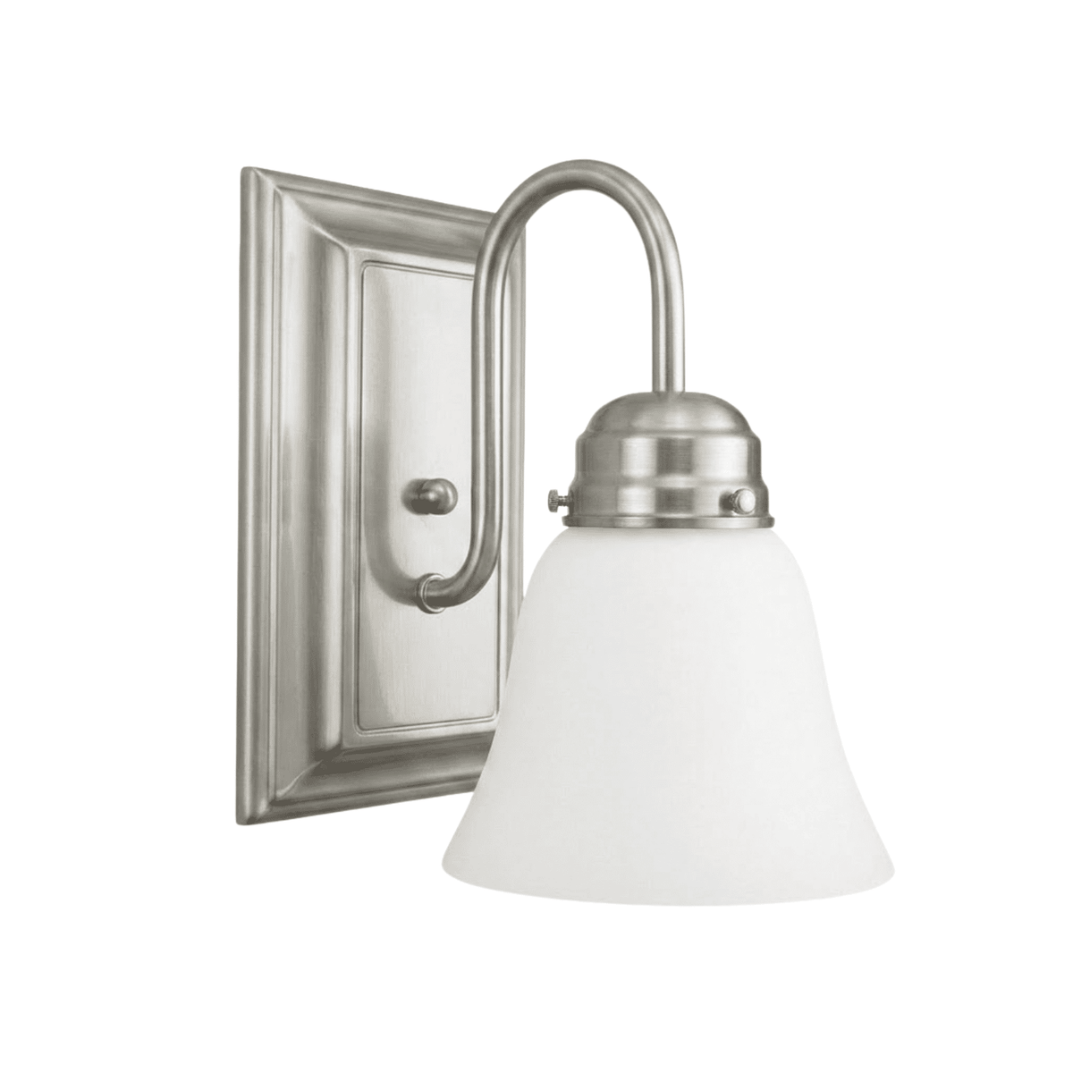 Dallas 1-Light Vanity Sconce White Glass