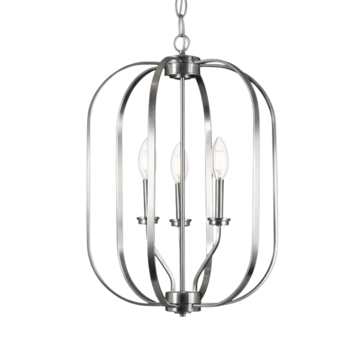 Victoria 3-Light Medium Cage Entry Chandelier