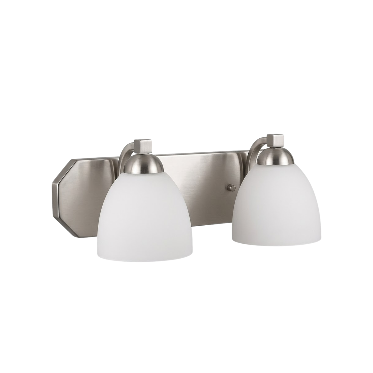 Victoria 2-Light Vanity White Glass