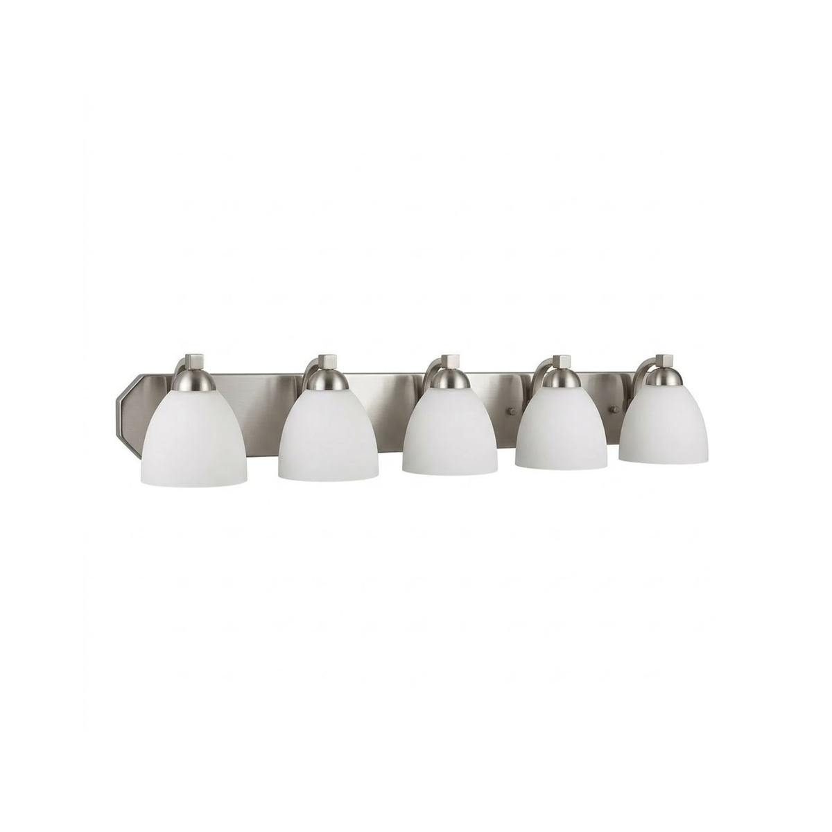 Victoria 5-Light Vanity Whiet Glass