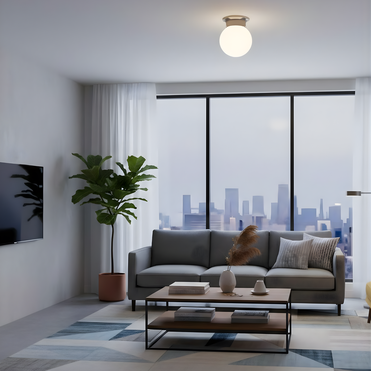 Global 1-Light Ceiling Mounts