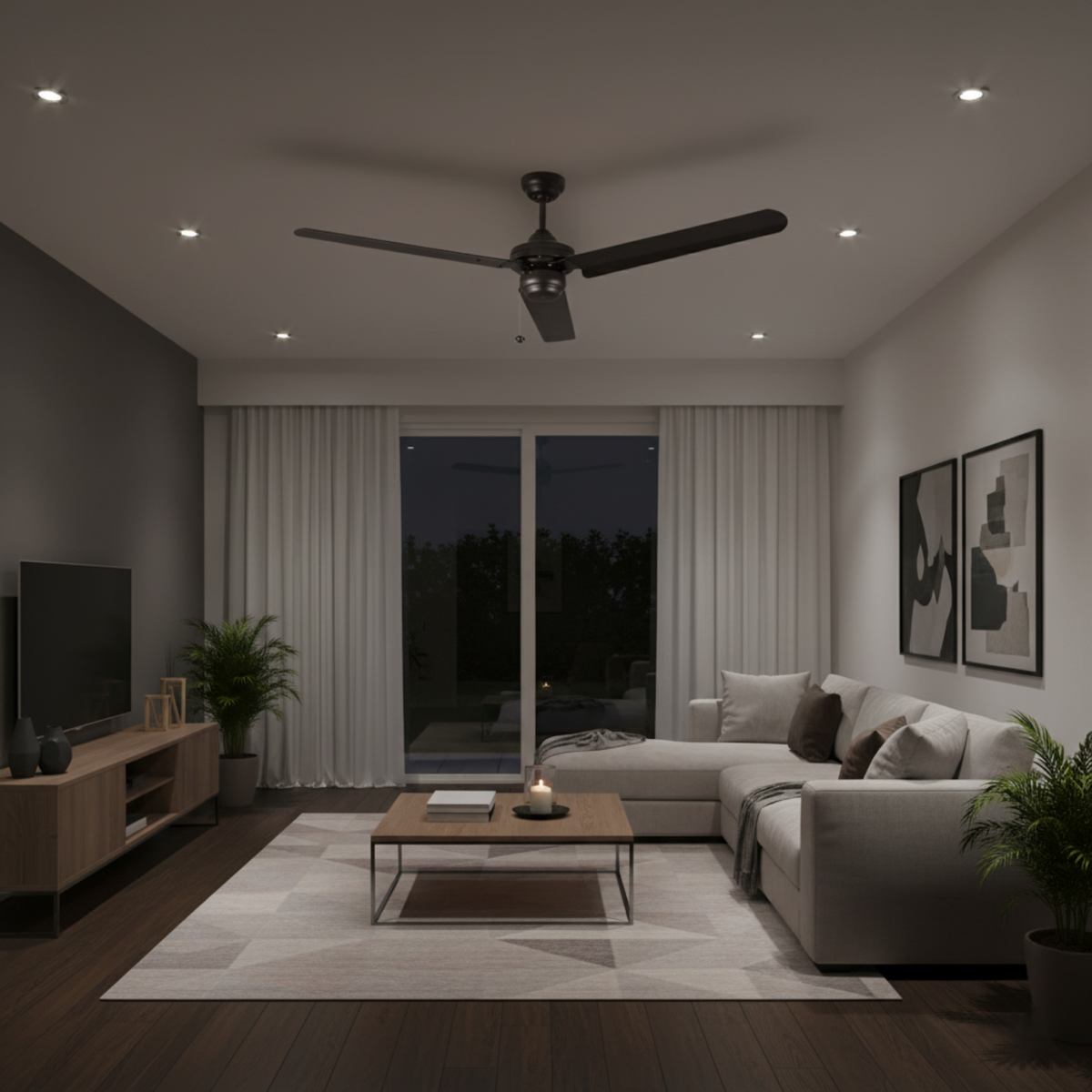Anila 54" 3- Blade Ceiling Fan