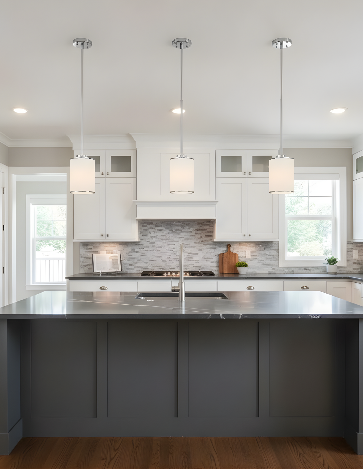 Lexington 1-Light Mini Pendant White Glass