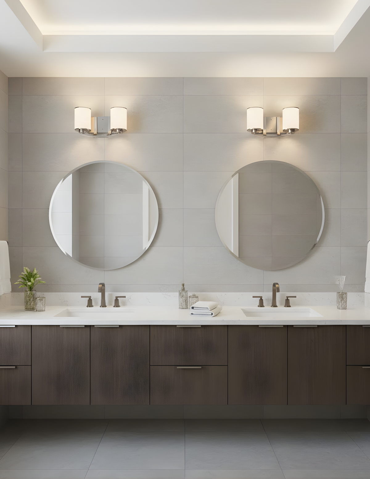 Lexington 2-Light Vanity White Glass
