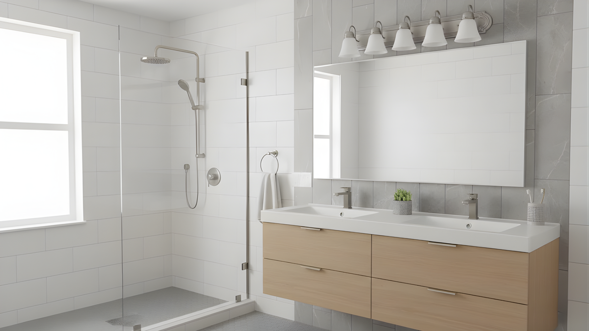 Laredo 5-Light Vanity Scone White Glass