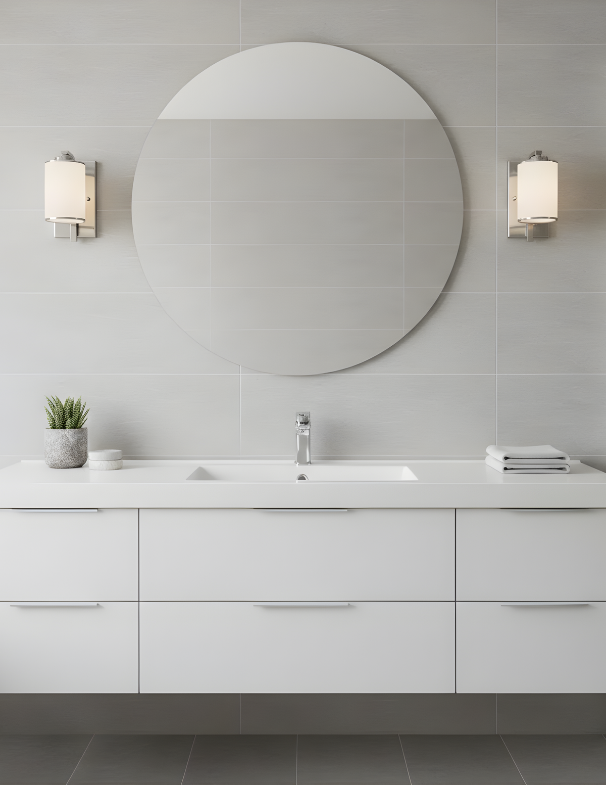 Lexington 1-Light Sconce White Glass
