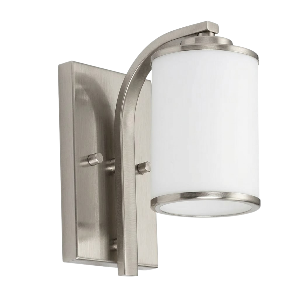 Lexington 1-Light Sconce White Glass