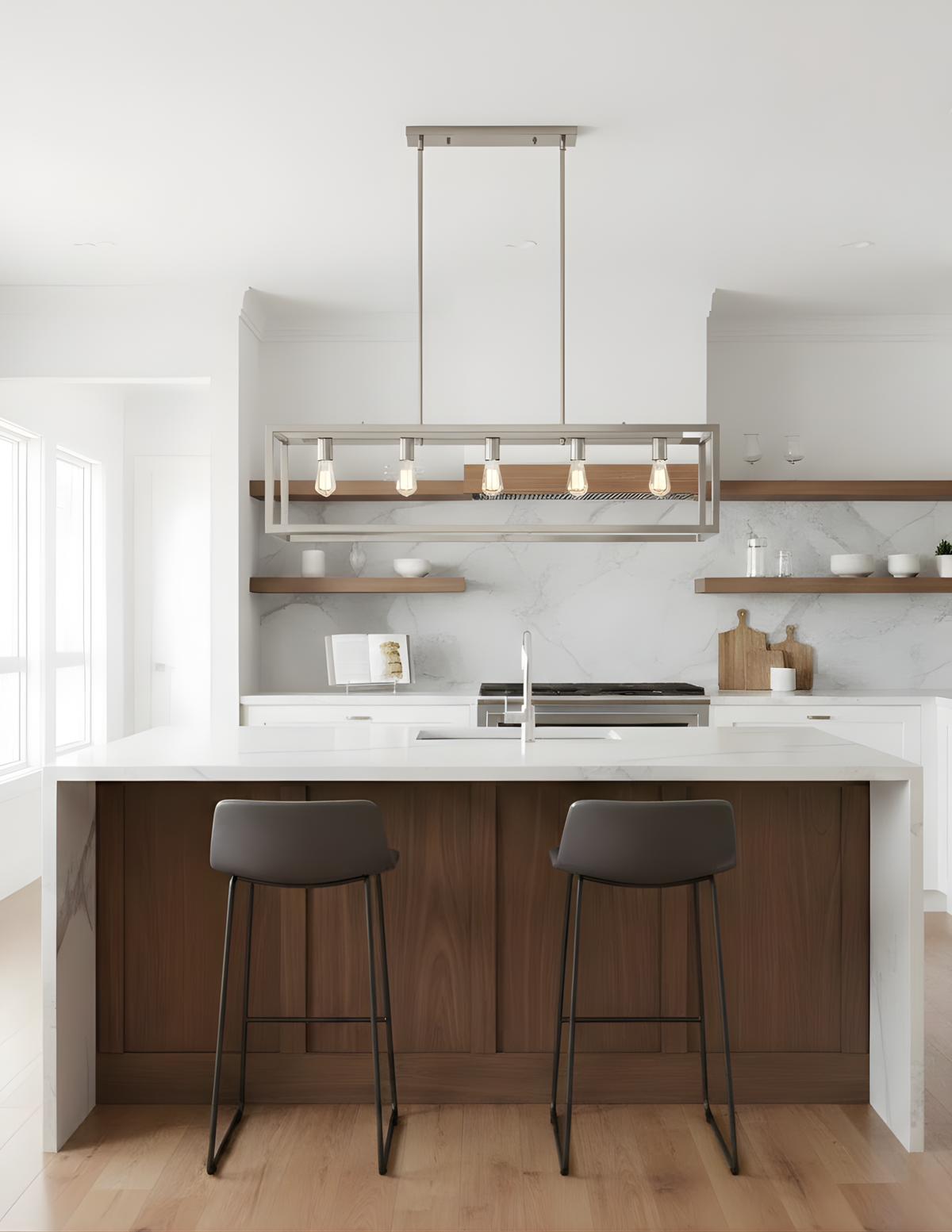 Elba 5-light Cage Island Pendant