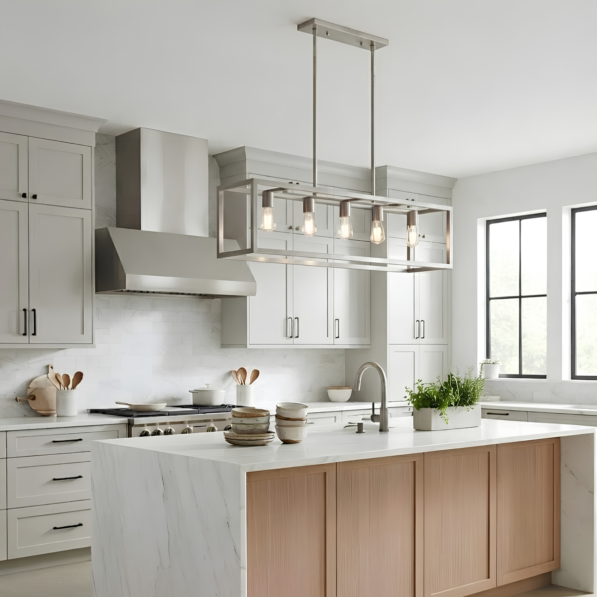 Elba 5-light Cage Island Pendant