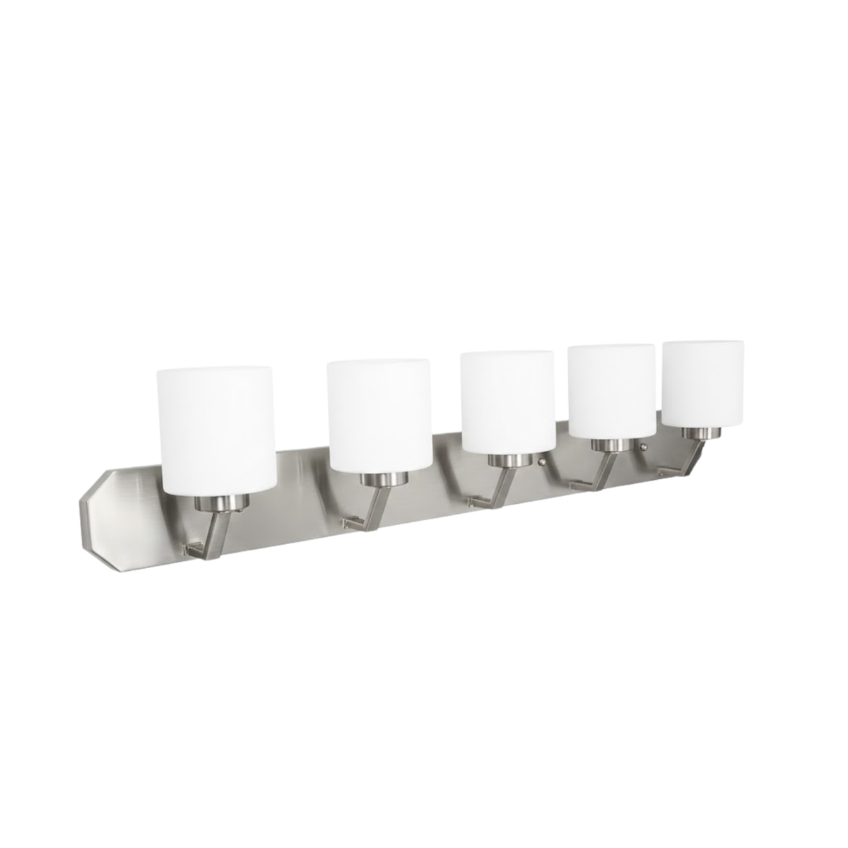 Paris 5-Light Vanity White Glass