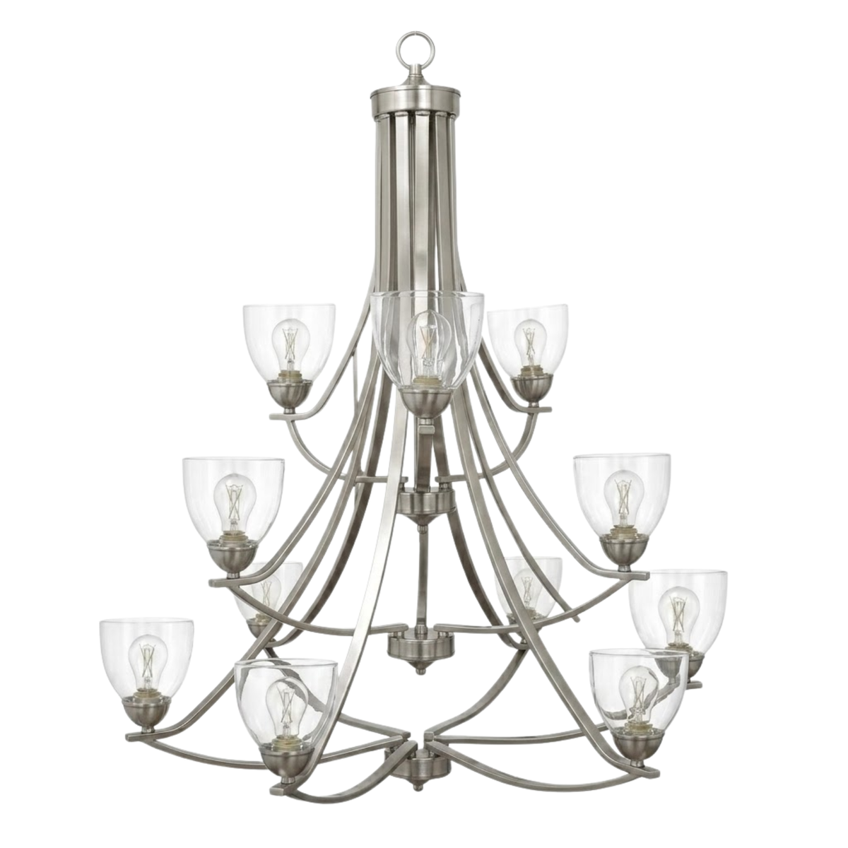 Victoria 12-Light Chandelier Clear Glass