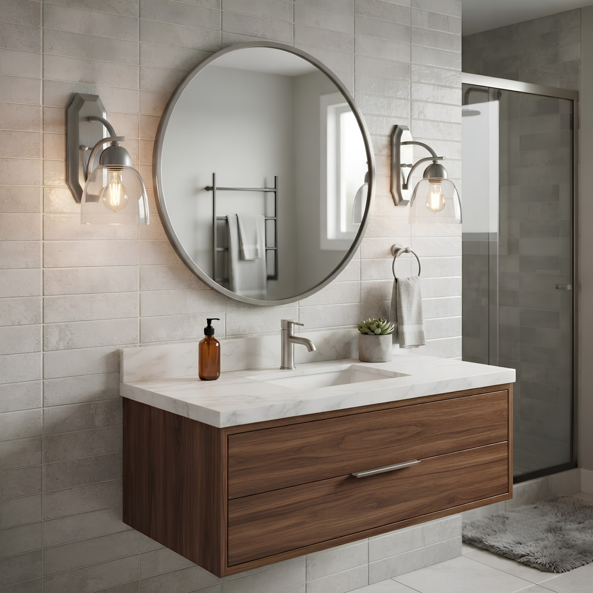 Victoria 1-Light Wall Sconce Clear Glass