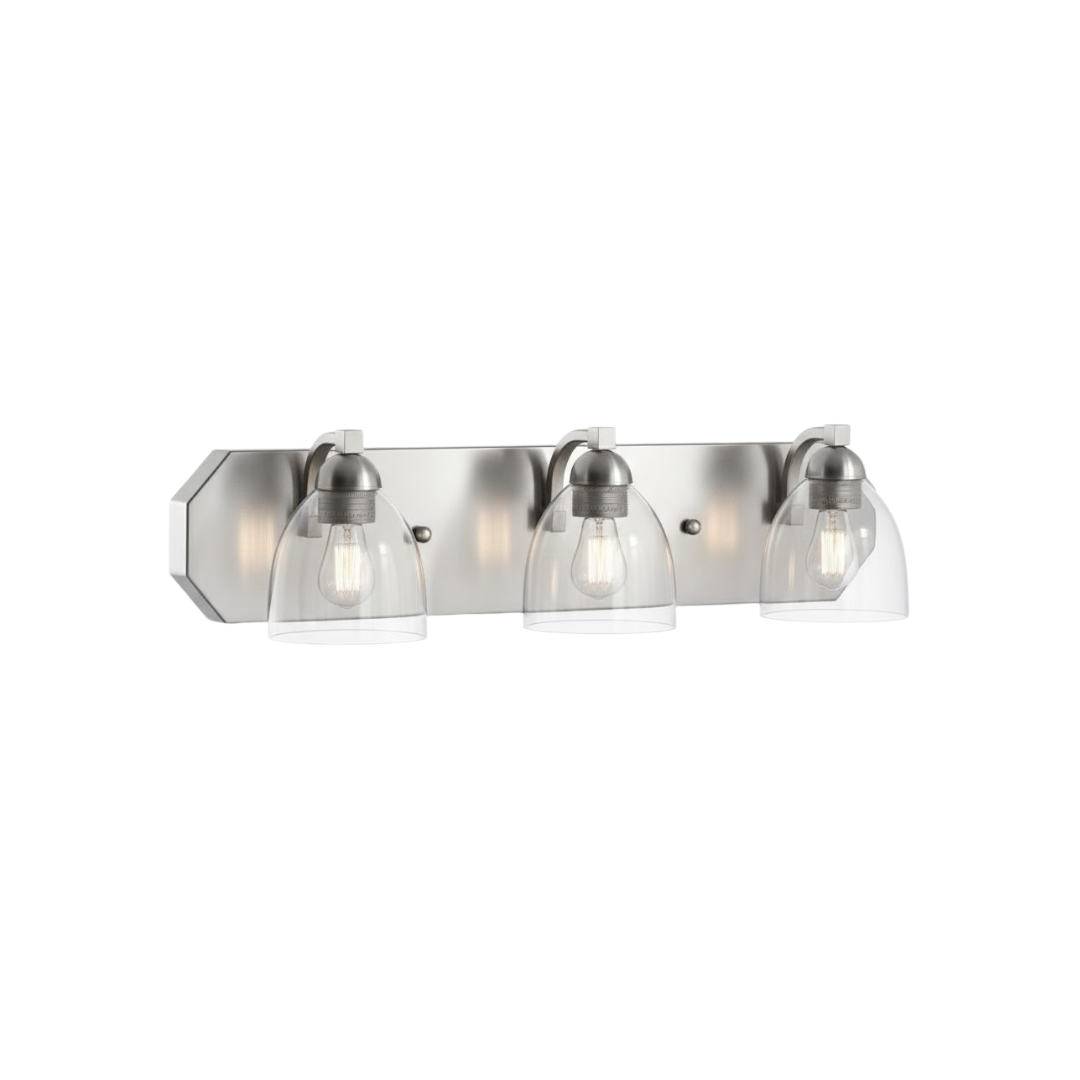 Victoria 3-Light Vanity Clear Glass