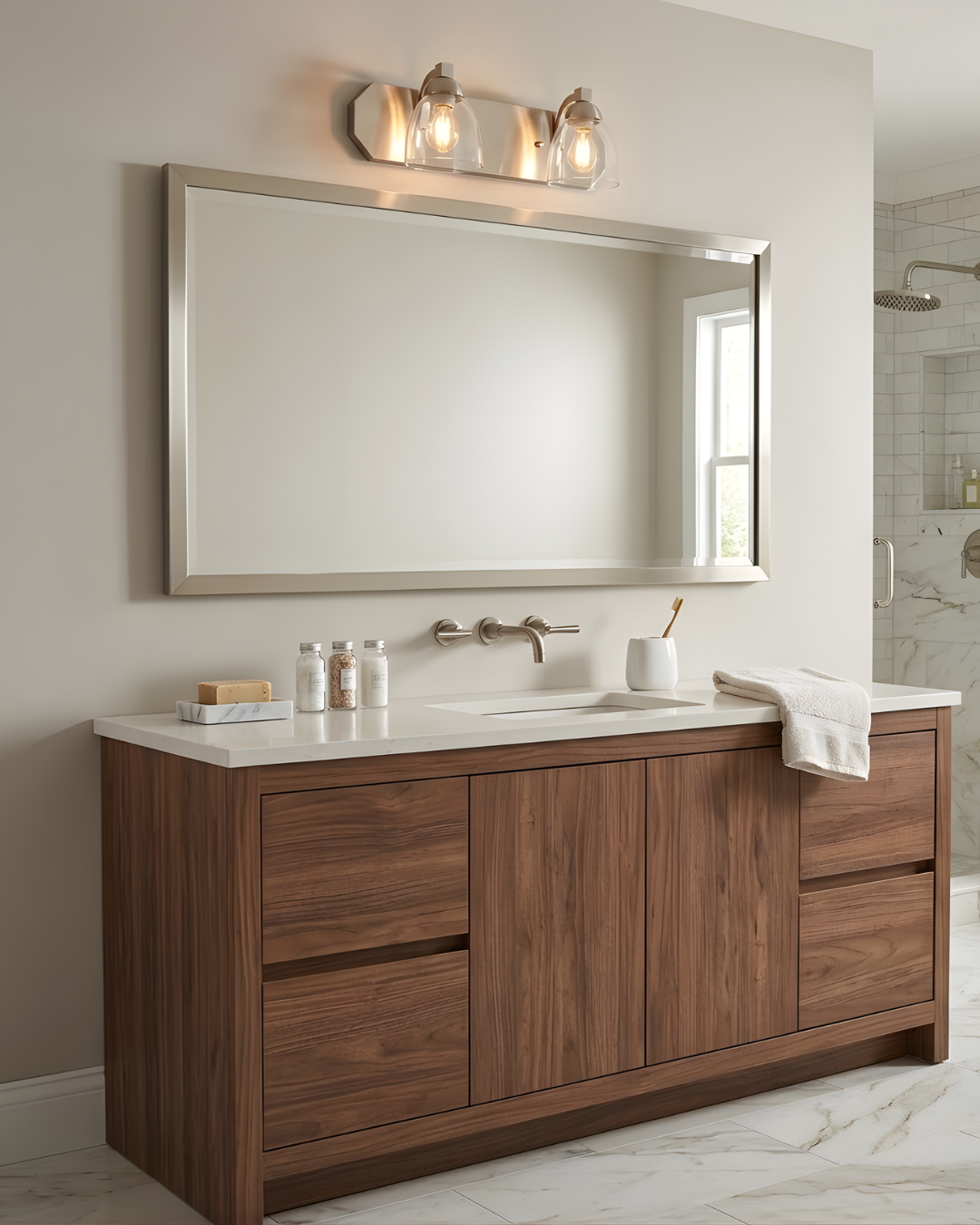 Victoria 2-Light Vanity Clear Glass