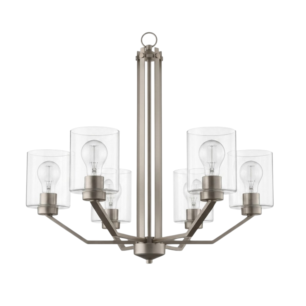 Paris 6-Light Chandelier Clear Glass