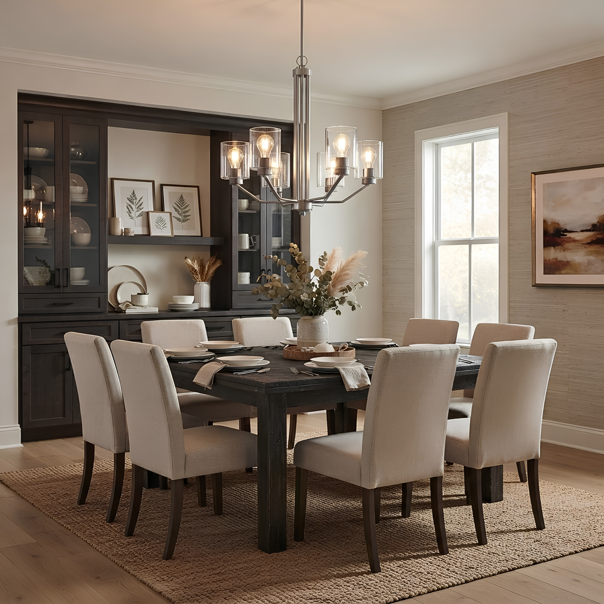 Paris 6-Light Chandelier Clear Glass
