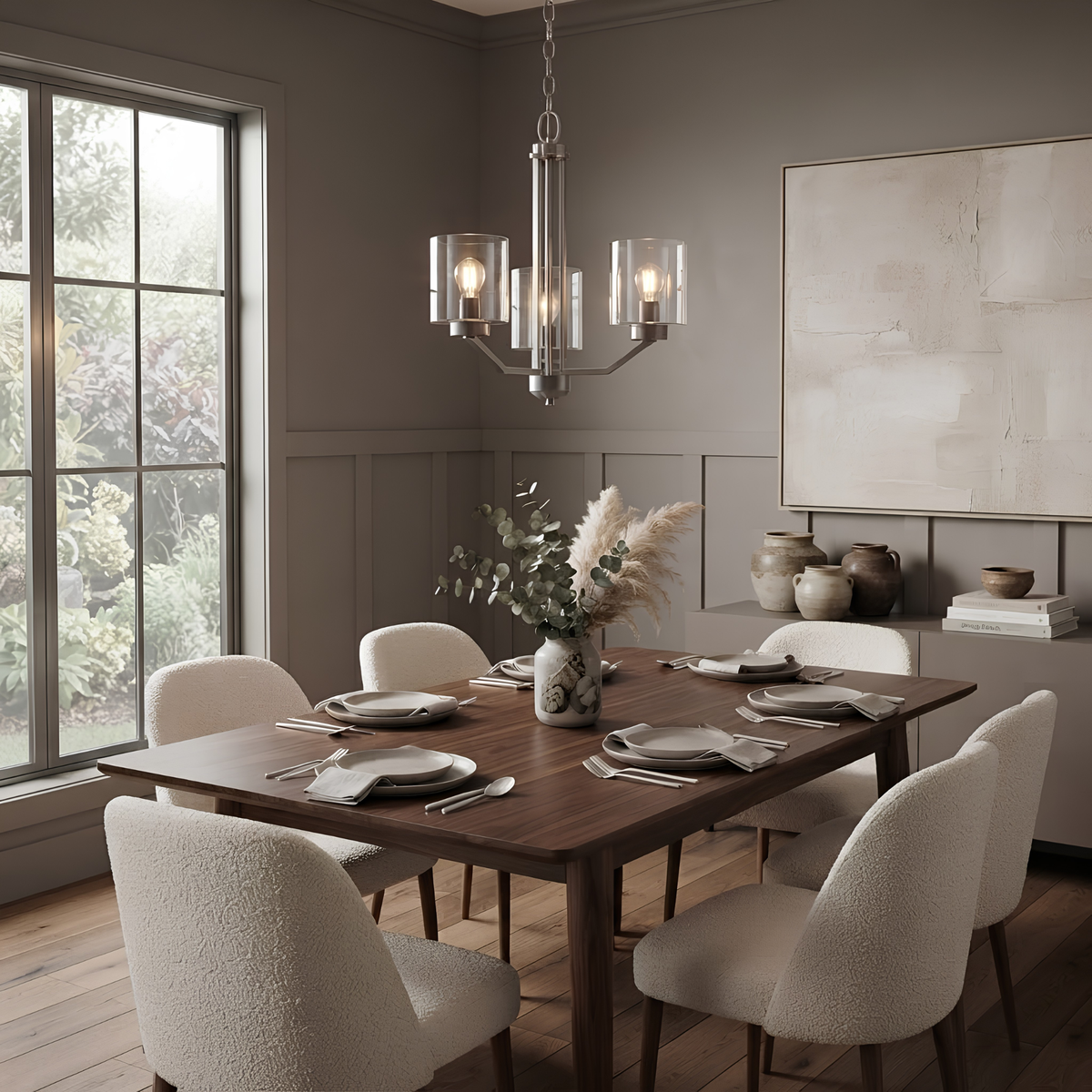 Paris 3-Light Chandelier Clear Glass