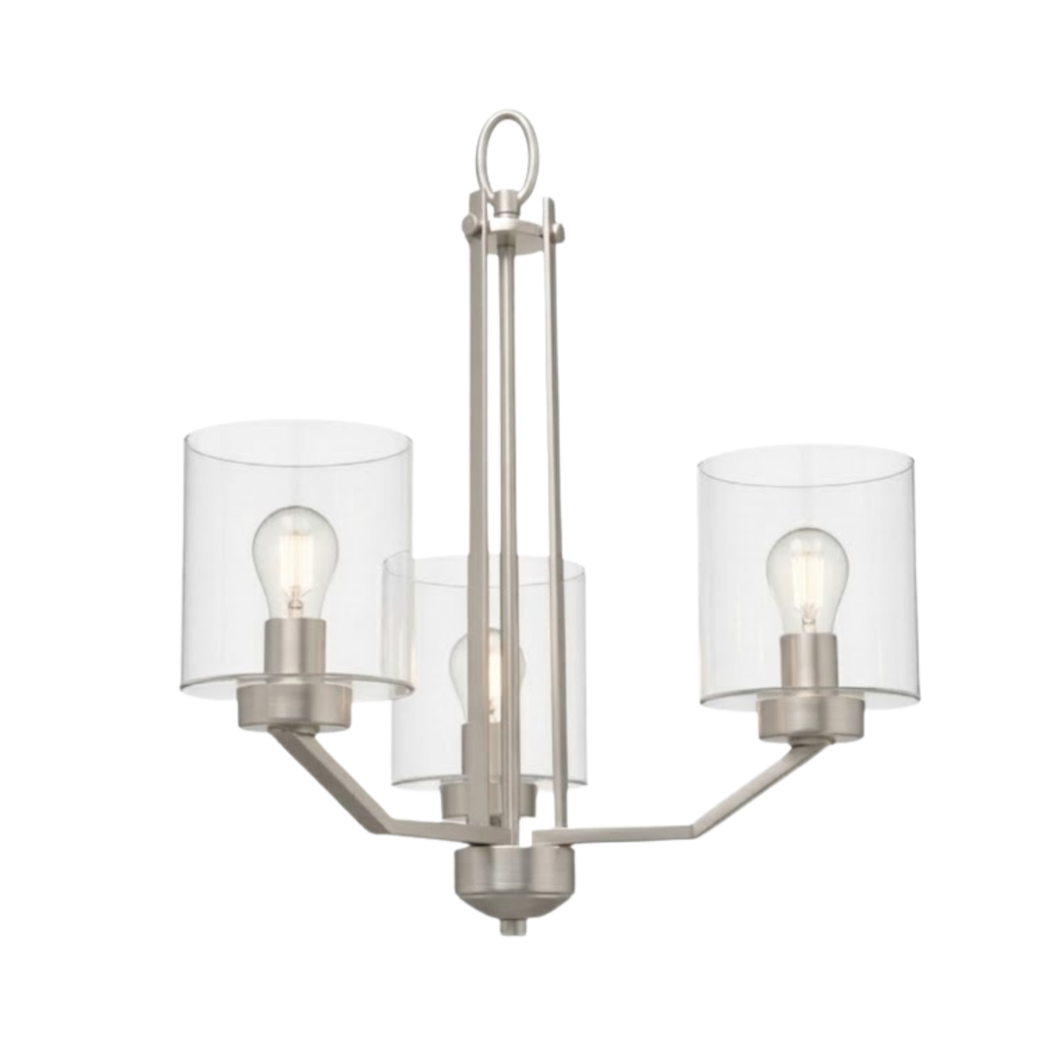 Paris 3-Light Chandelier Clear Glass