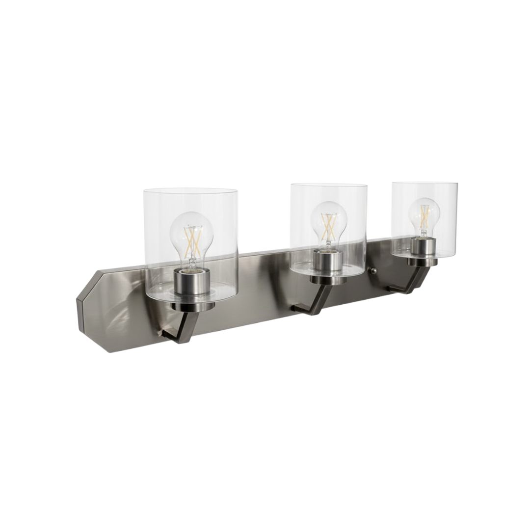 Paris 3-Light Vanity Clear Glass
