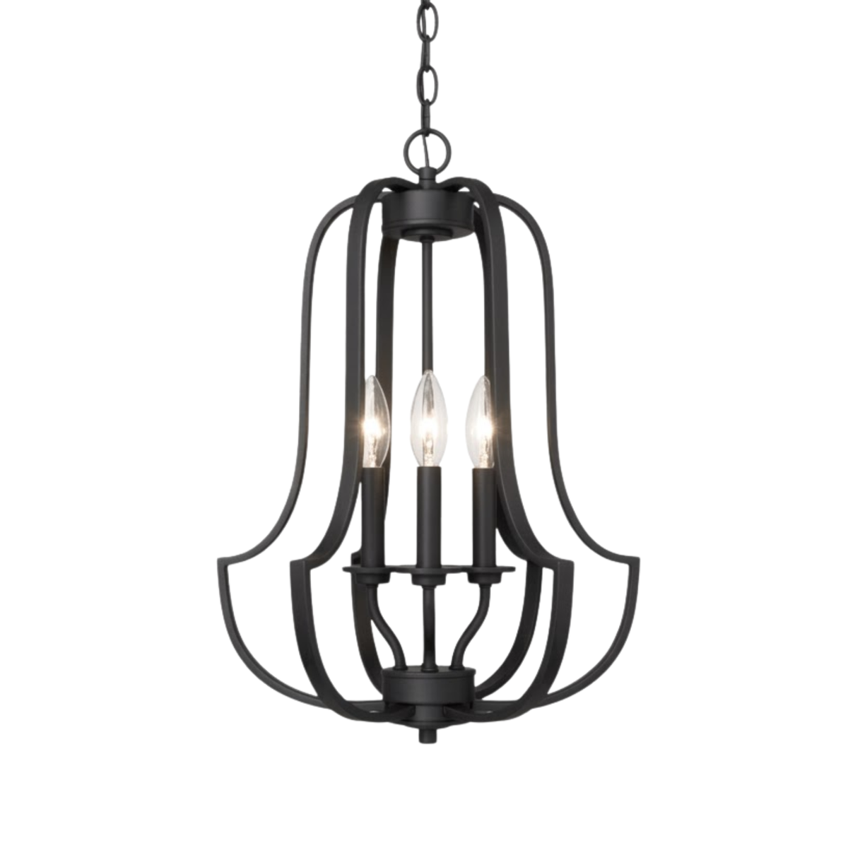 Lexington 3-Light Entry Cage Chandelier