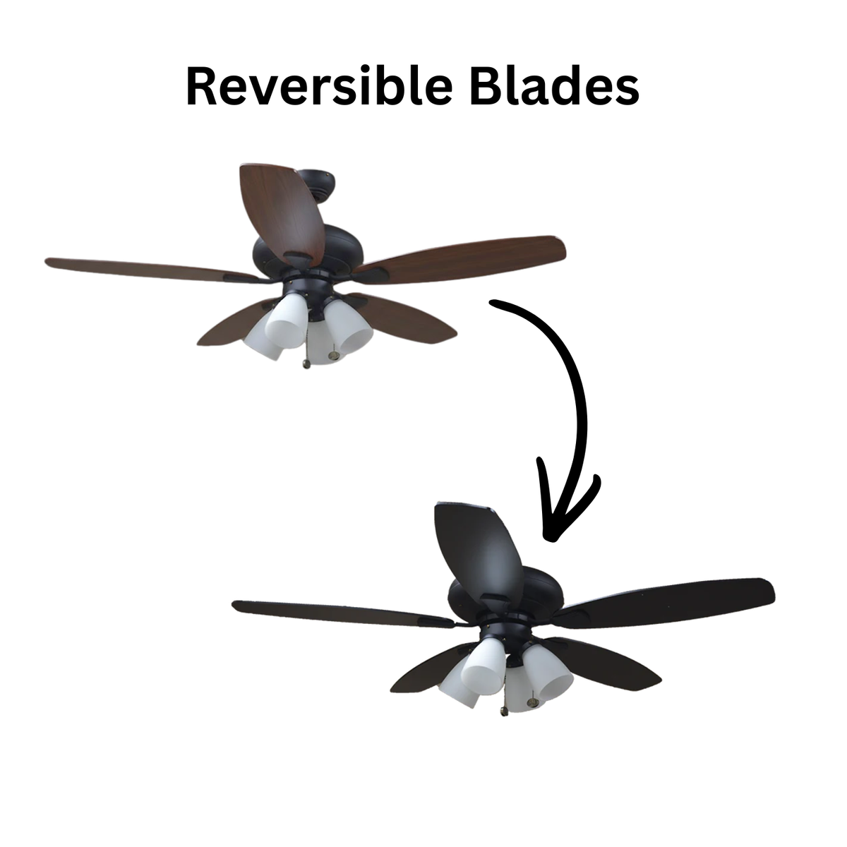 Sabine 52" LED 5-Blade 4-light Ceiling Fan