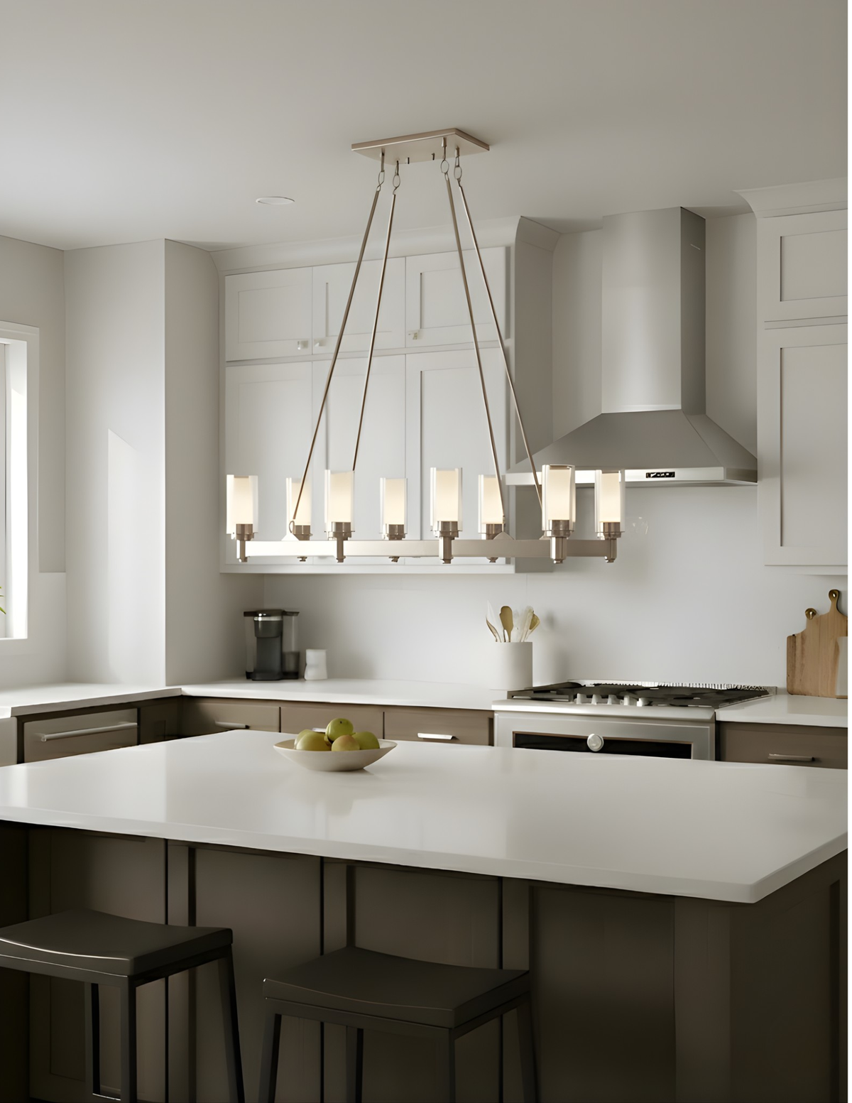 Sonora 8-Light Nickel Island Pendant 