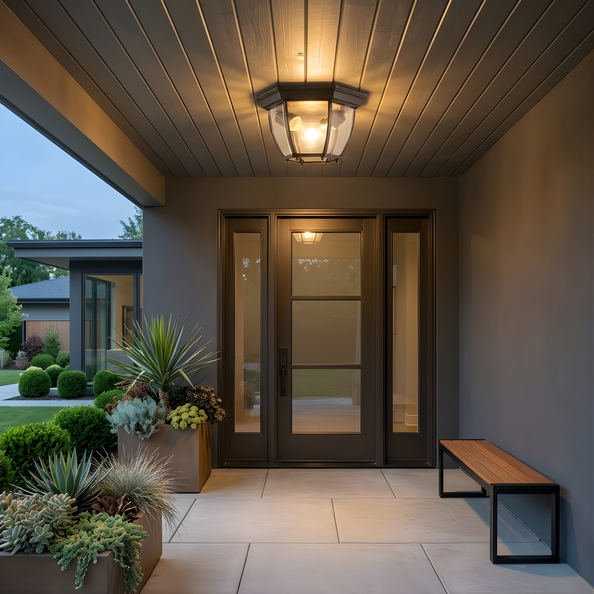 Citadel 2-Light Front Porch Ceiling Mount
