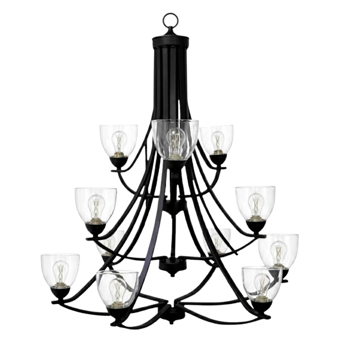 Victoria 12-Light Chandelier Clear Glass