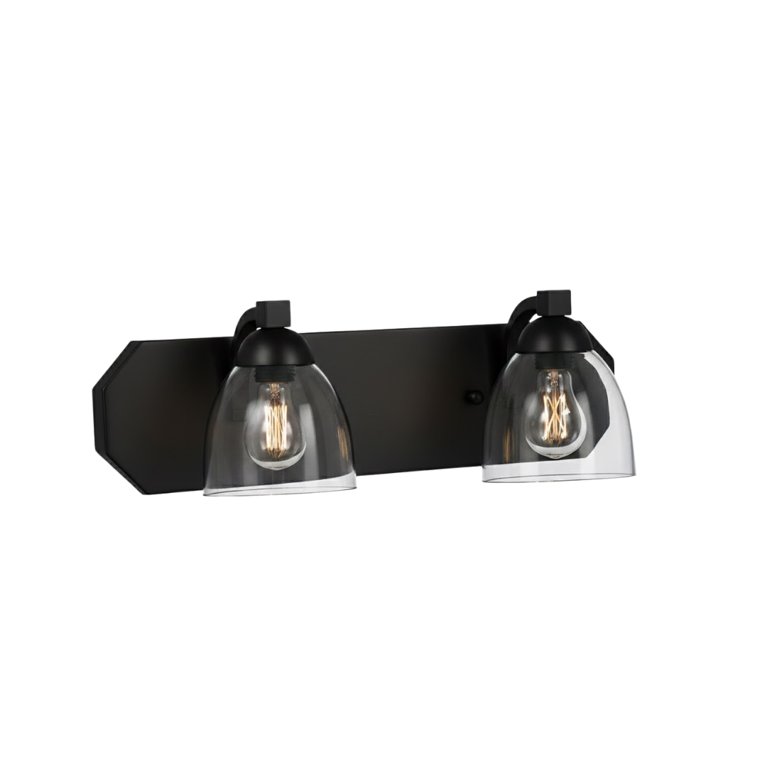 Victoria 2-Light Vanity Clear Glass