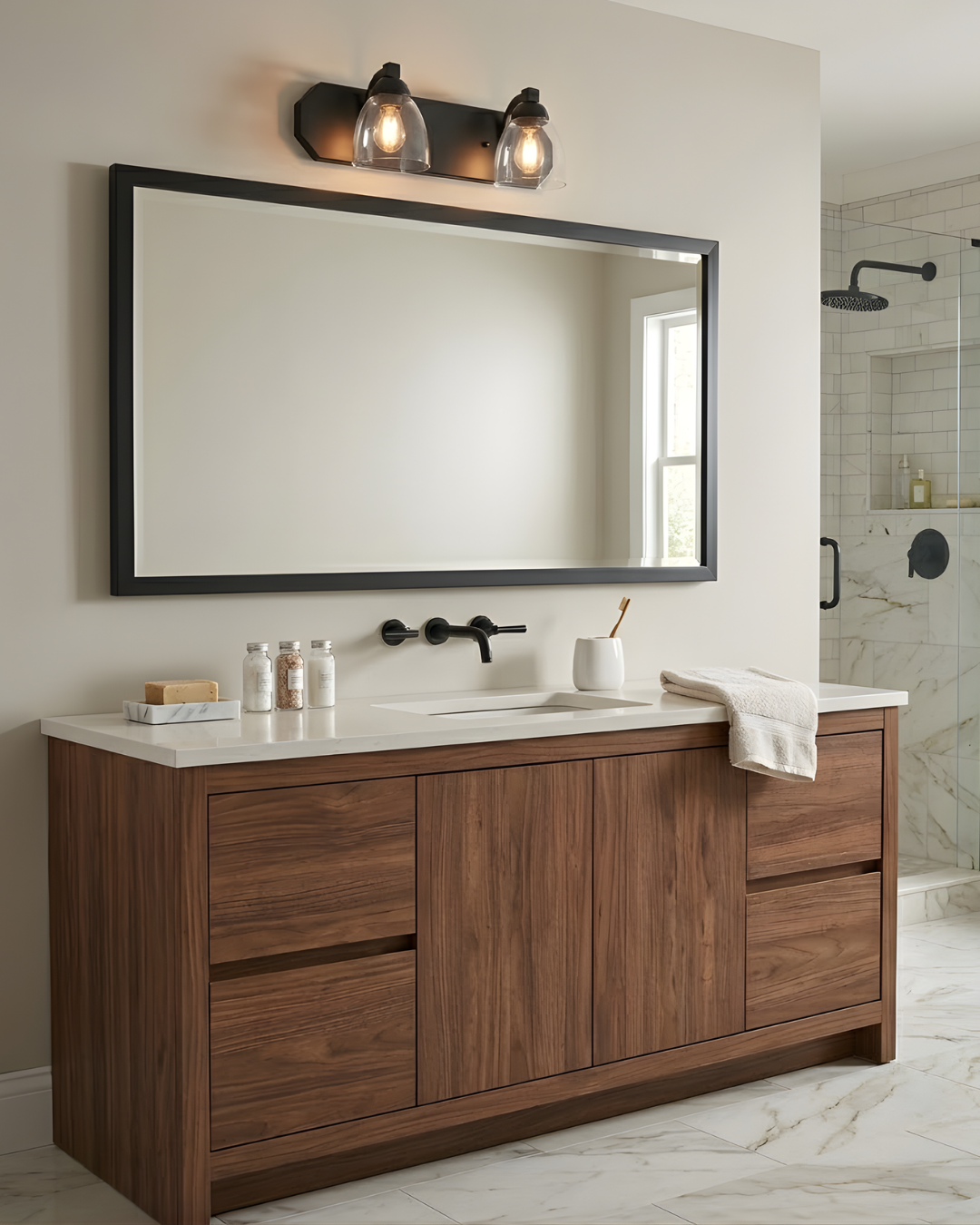Victoria 2-Light Vanity Clear Glass
