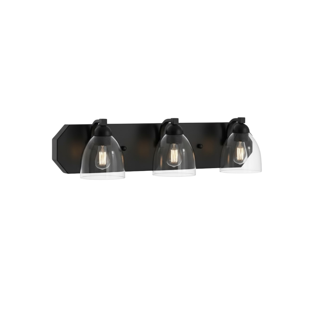 Victoria 3-Light Vanity Clear Glass
