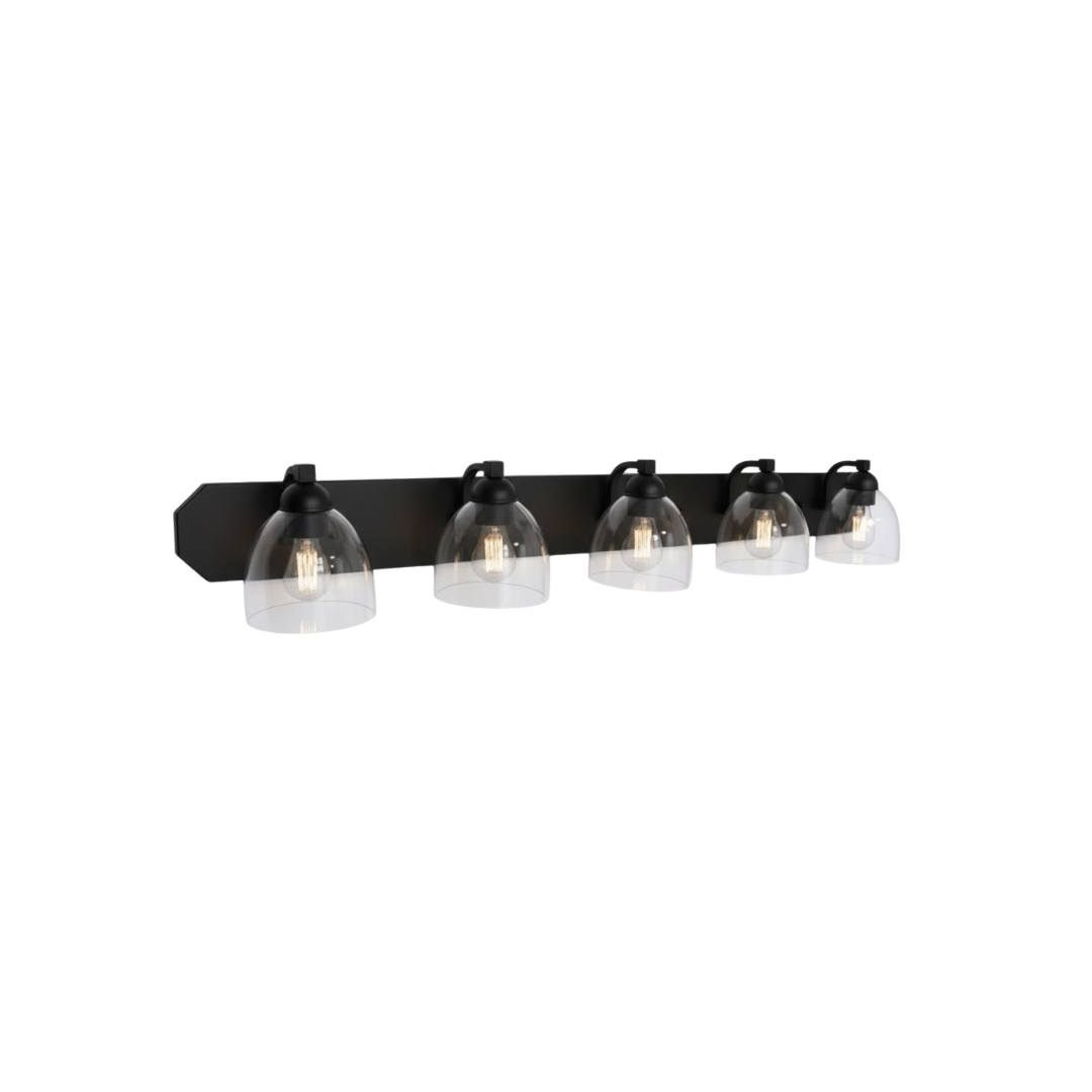Victoria 5-Light Vanity Clear Glass