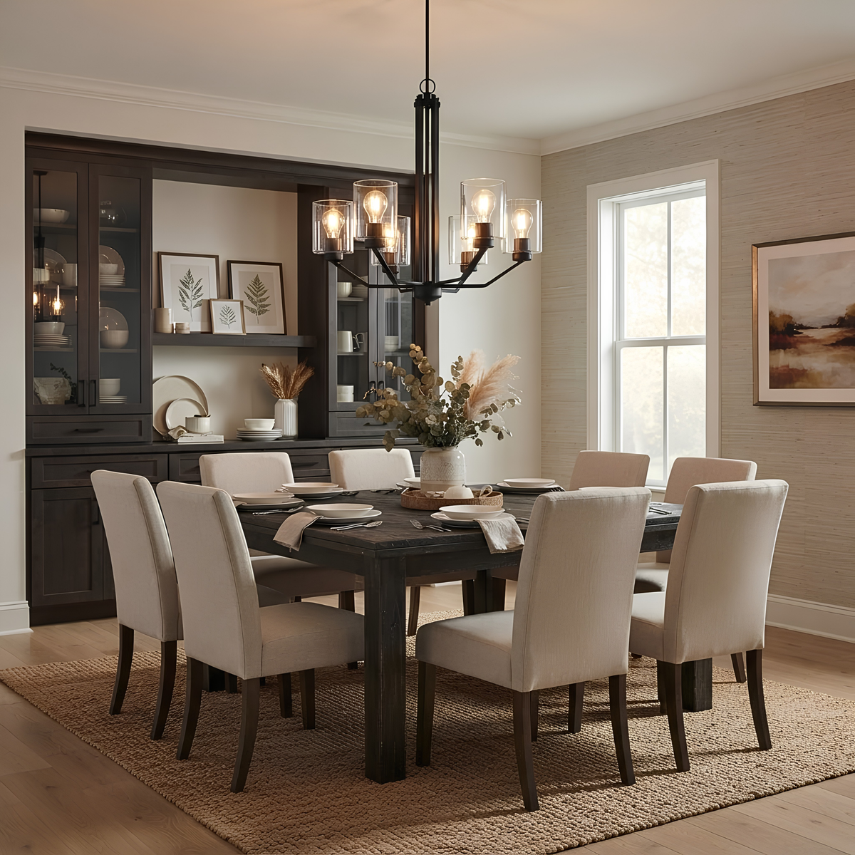 Paris 6-Light Chandelier Clear Glass