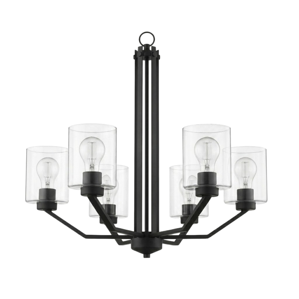 Paris 6-Light Chandelier Clear Glass
