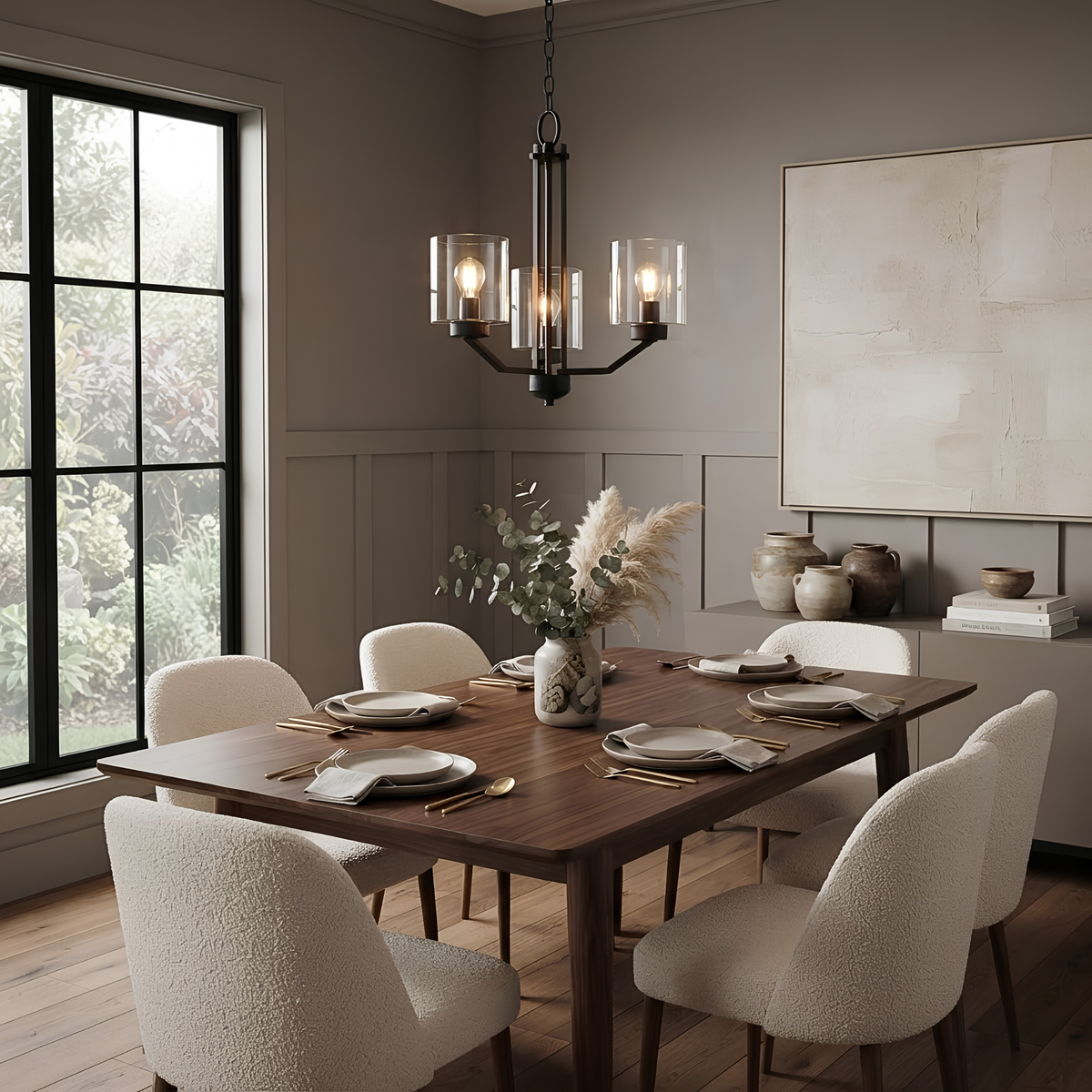 Paris 3-Light Chandelier Clear Glass