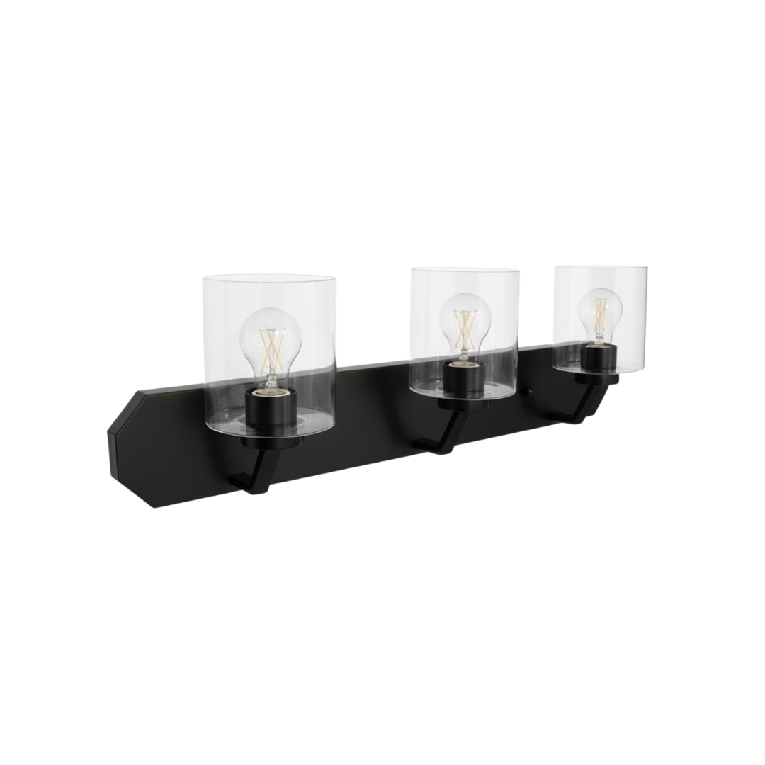 Paris 3-Light Vanity Clear Glass