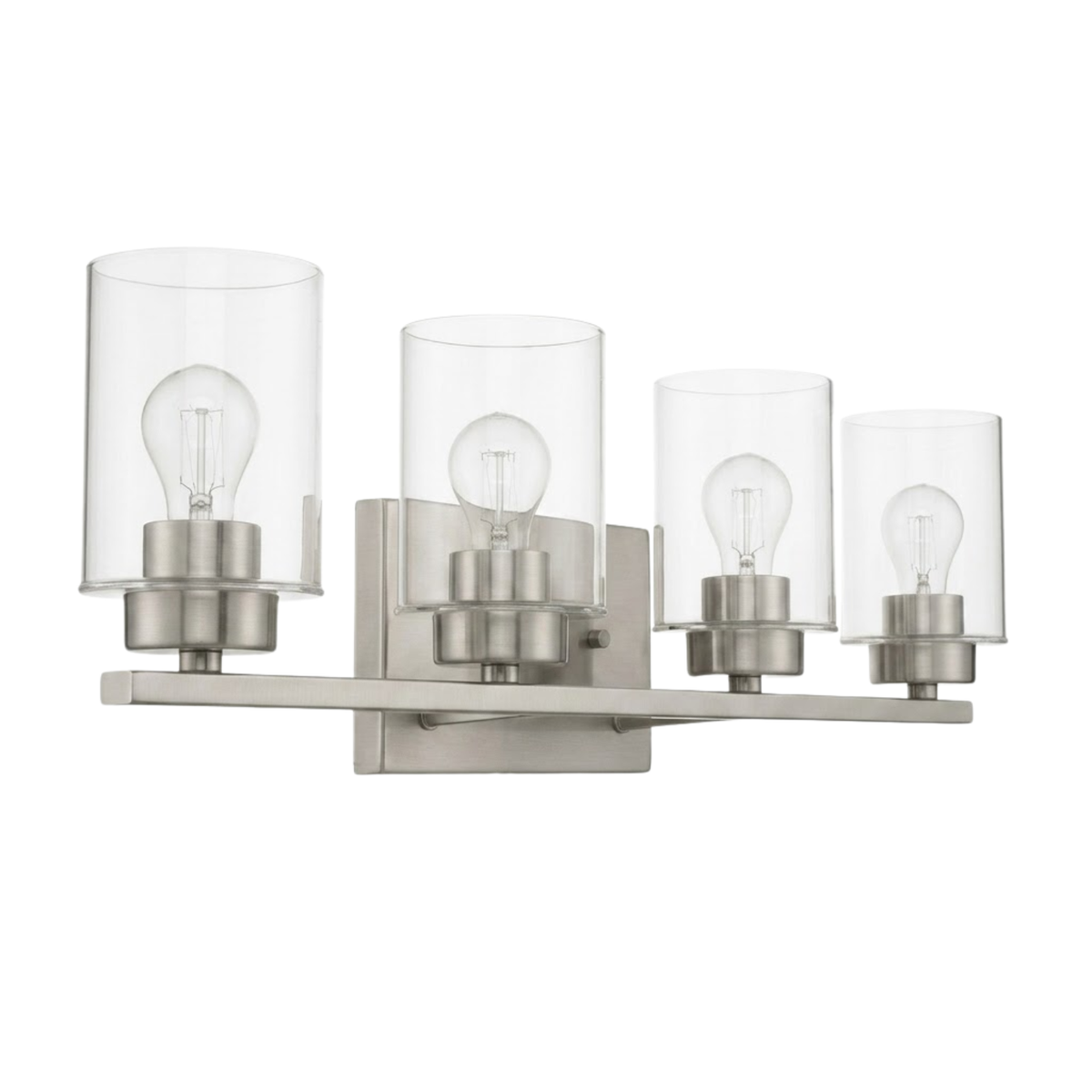 Idris 4-Light Vanity Clear Glass 
