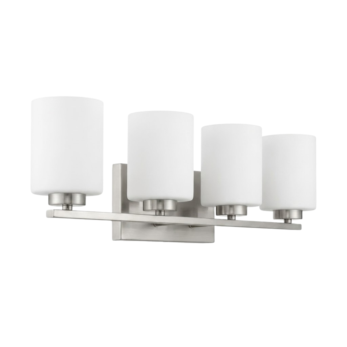 Idris 4-Light Vanity White Glass 
