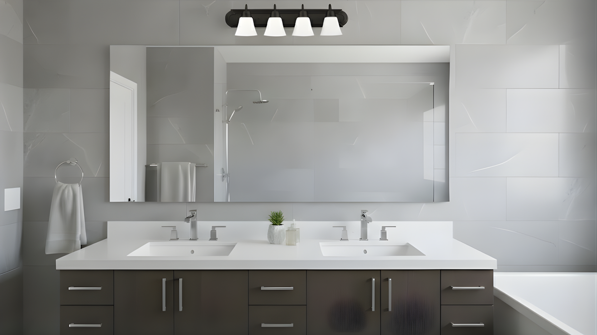 Laredo 4-Light Vanity Scone White Glass