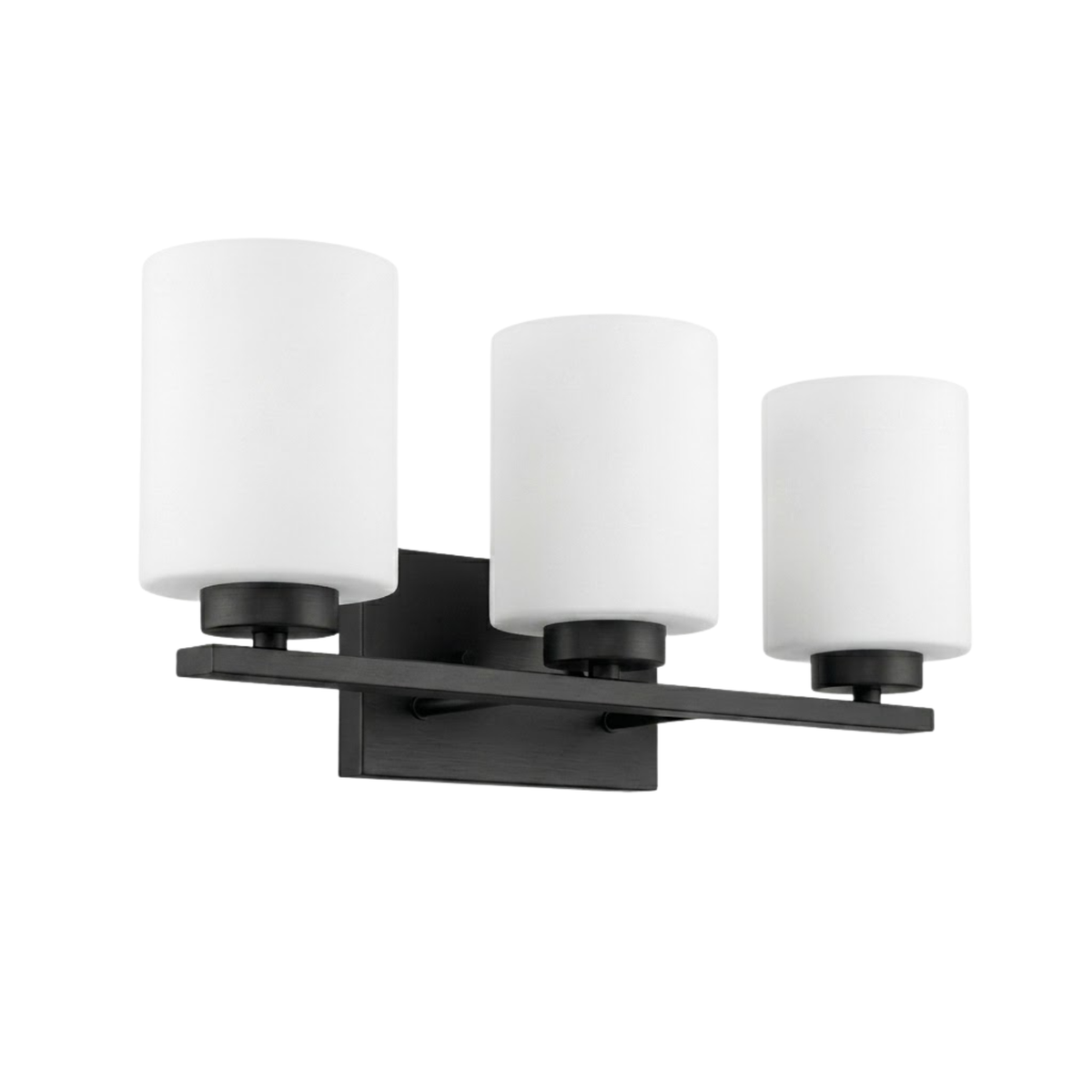 Idris 3-Light Vanity White Glass 