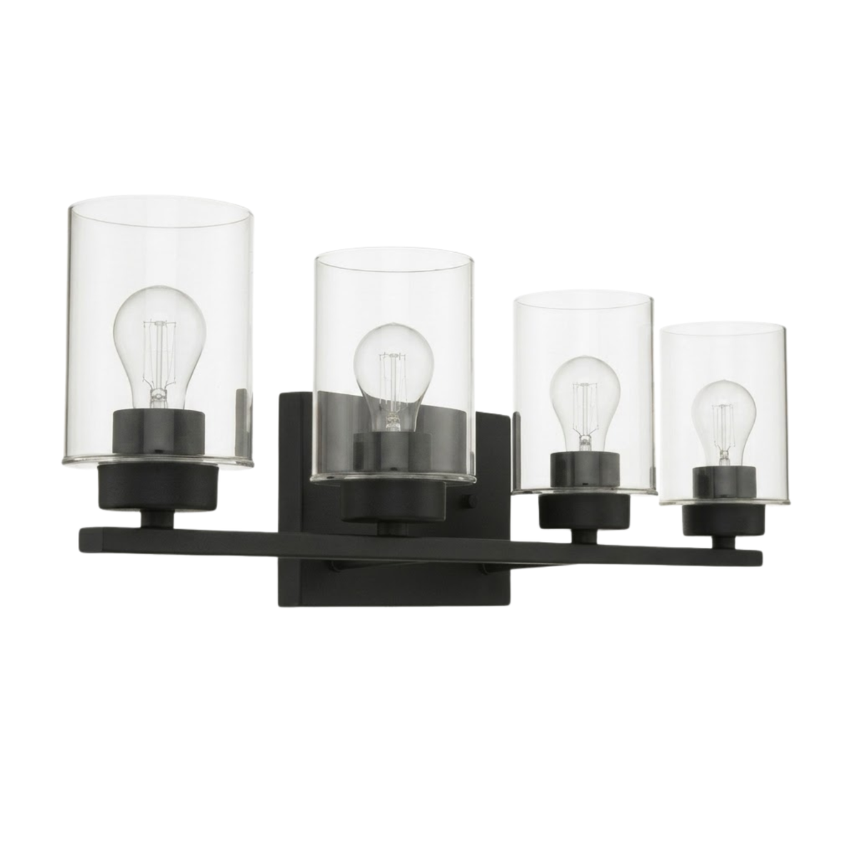 Idris 4-Light Vanity Clear Glass 