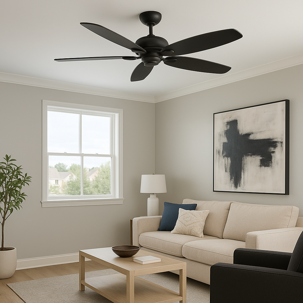 Asher  52&quot; LED 5-Blade Ceiling Fan