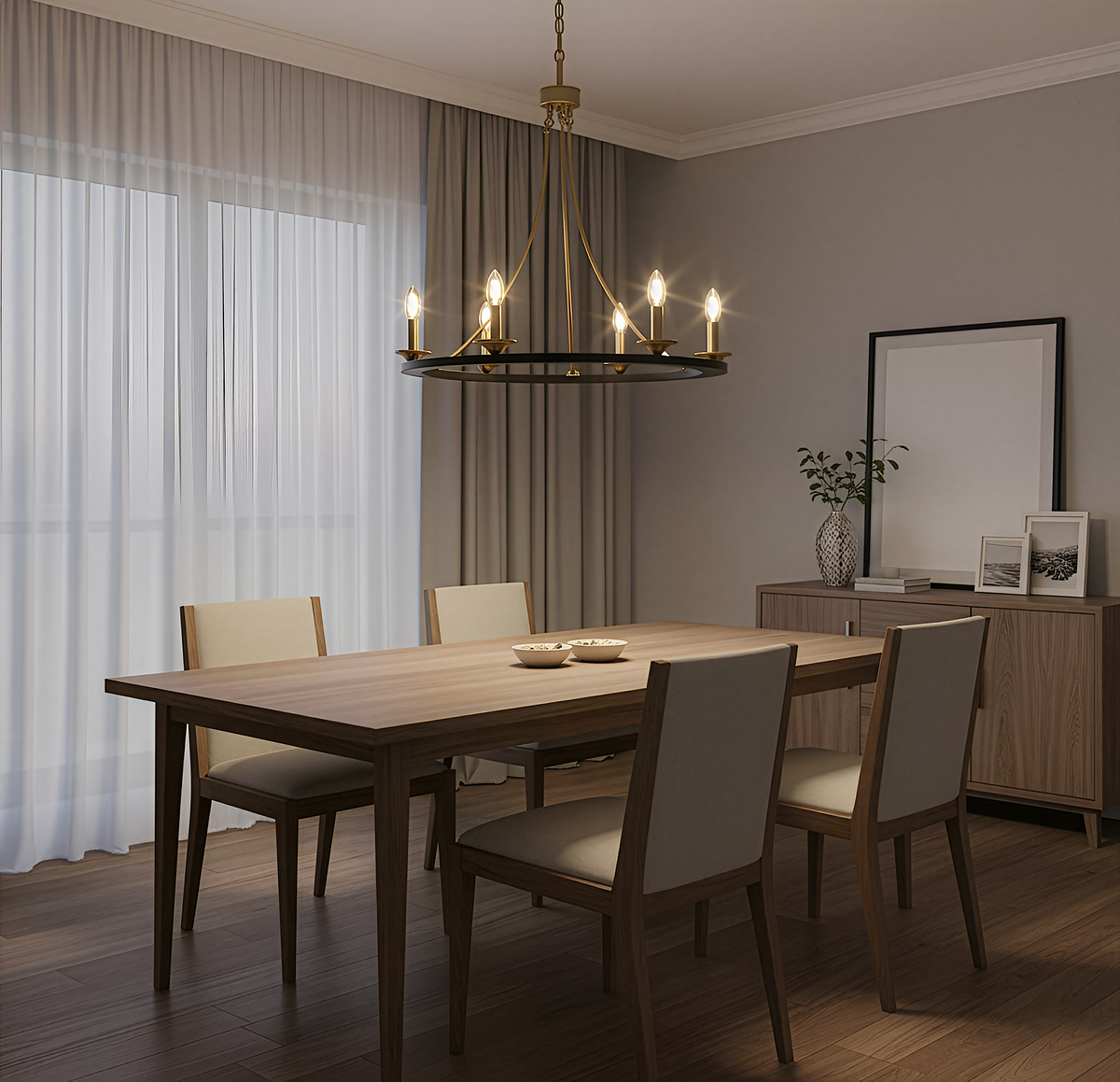 Trento 6-Light Ring Chandelier