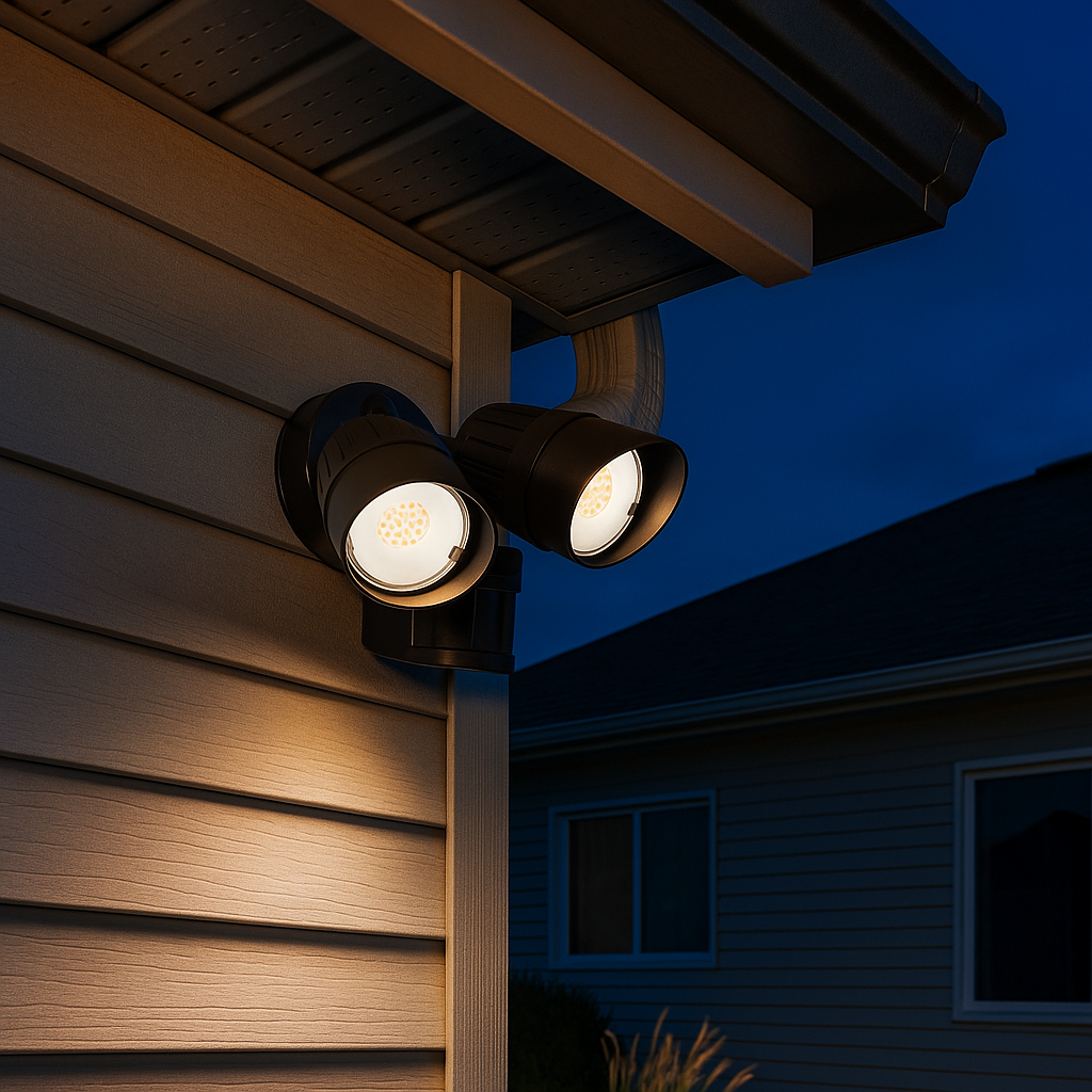 LED-Double Flood 20W 3000K (Includes Motion Sensor)