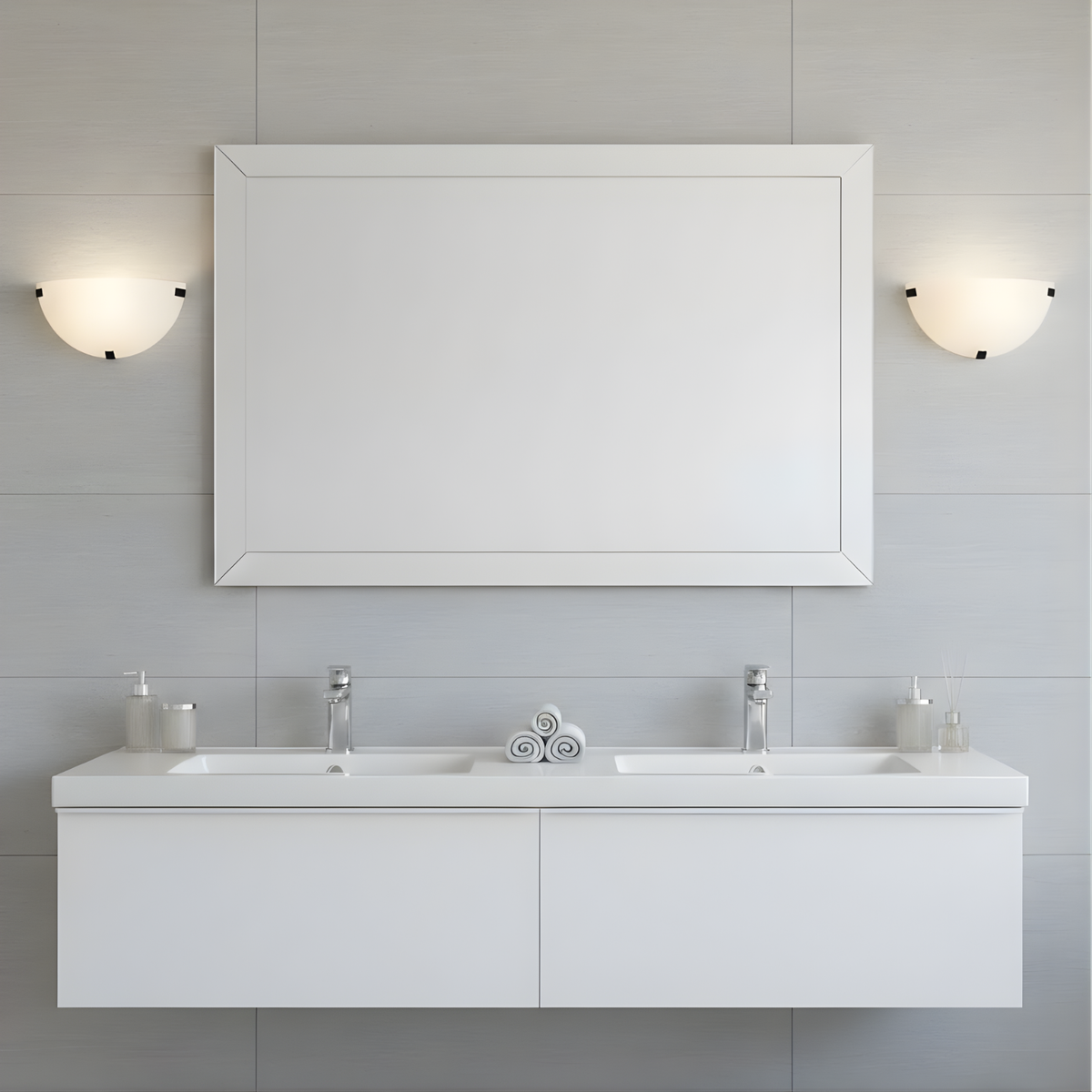Serenity Wall Sconce Frosted Glass