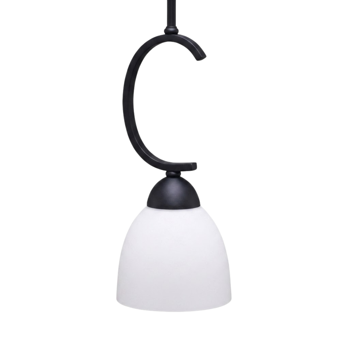 Victoria 1-Light  Mini Pendant  White Glass